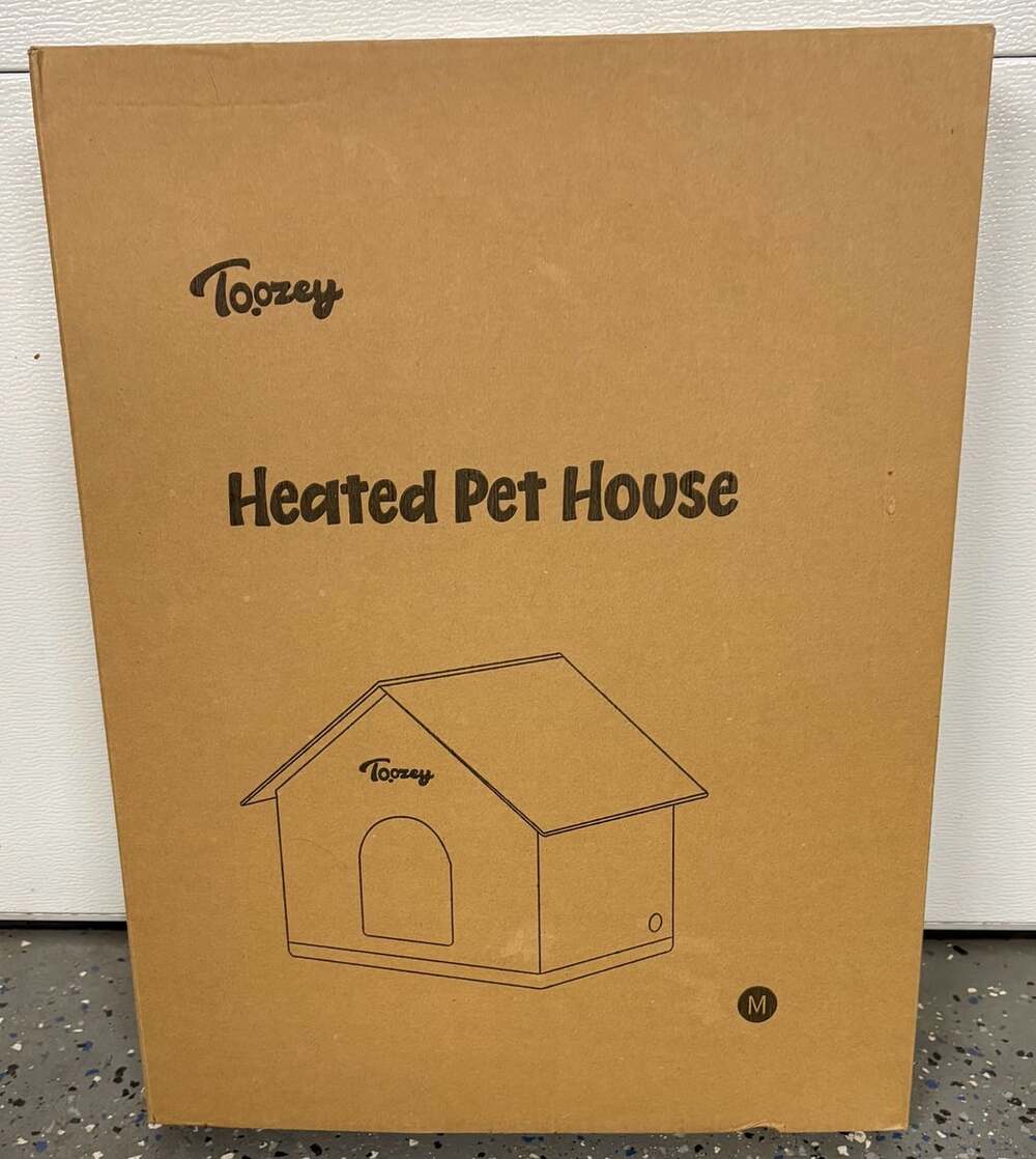 Toozey Heated Pet House Size M Outdoor Weatherproof Shelter